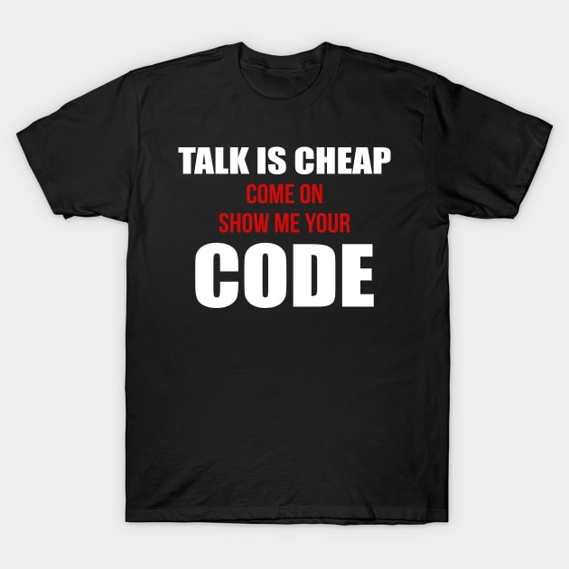 Software Developer Show Code Funny Gift T-Shirt by JeZeDe
